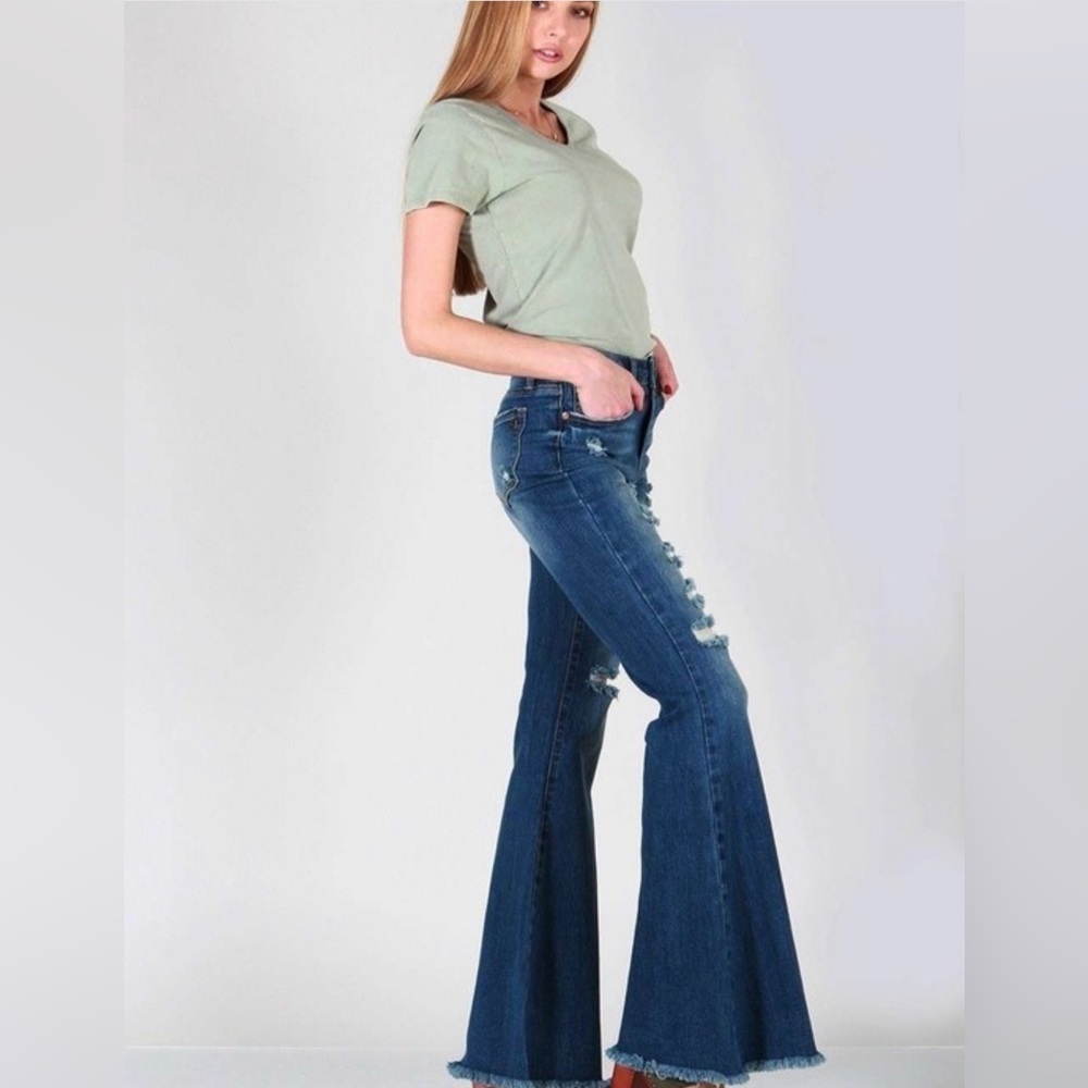 Special A Jeans High Rise Boot Cut With Destroy - Picture 4 of 14